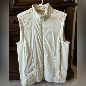 G/FORE Cream Zip-Up Vest